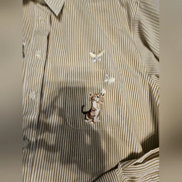 Vintage Las Olas Wearable Art W/ 7 Glitter Eyed Persian And Other Cats - Picture 13 of 16